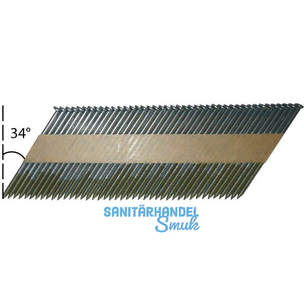 ALSAFIX Ringnut Nagelstreifen Papiergebunden 3,1 x 90 mm 34� (2200 St�ck)