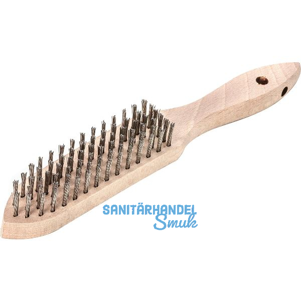 LESSMANN Hand-Drahtb�rste 6-reihig Stahldraht