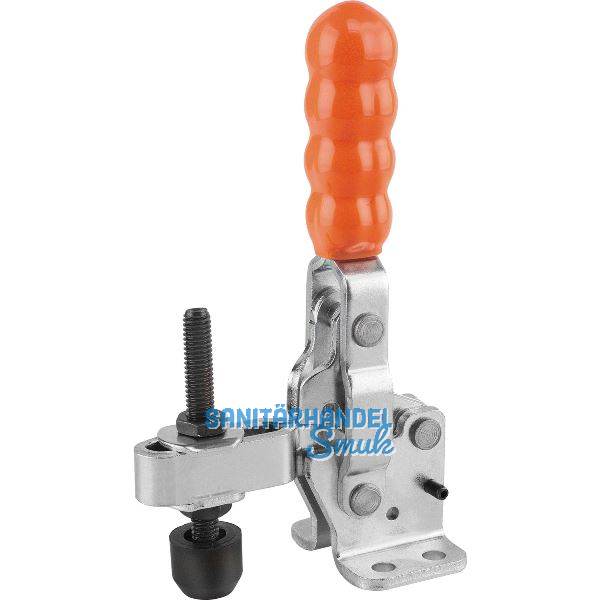 KIPP Senkrechtspanner Type K0058 Stahl vertikal mit waagrechtem Fu� F4=800N