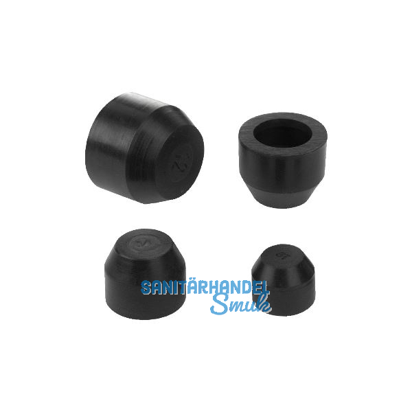 KIPP Schutzkappe K0106.03 Gummi schwarz f�r Schrauben M6
