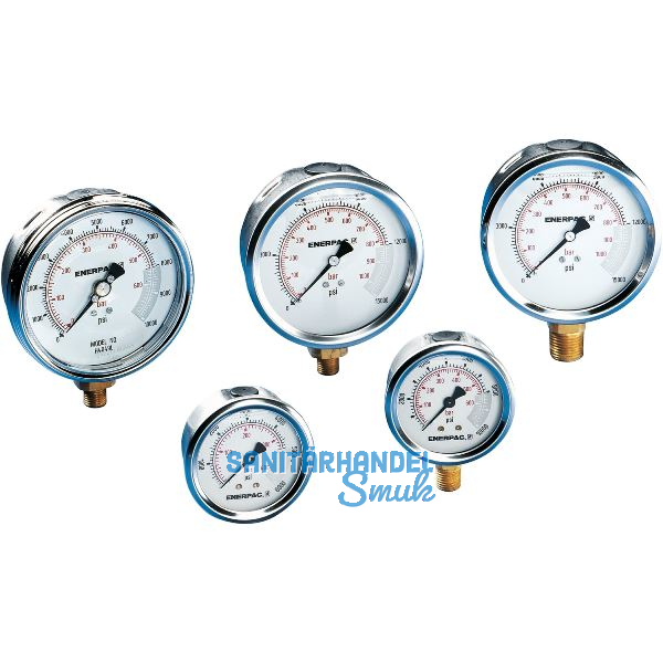 ENERPAC Druckmanometer G4039L � 100 mm Gewinde 1/2"-NPTF 0-700bar