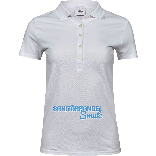 TEE JAYS Damen Polo-Shirt Stretch Type 145 wei� L