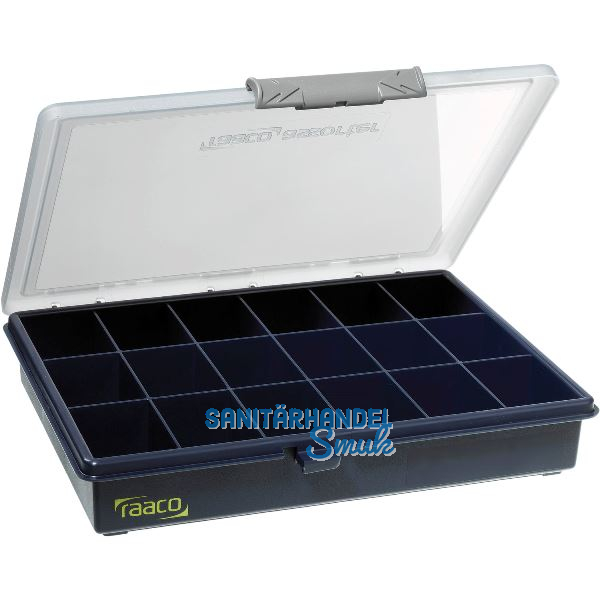 RAACO Sortimentkoffer Assorter 5-18 mit 18 fixen F�chern 240 x 195 x 43 mm