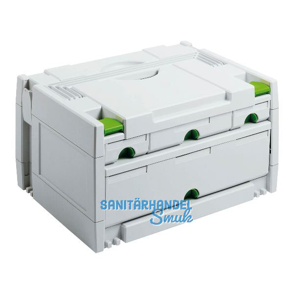 FESTOOL Schubladen Systainer SYS 3 SORT/4 Schubladen 395 x 295 x 210 mm