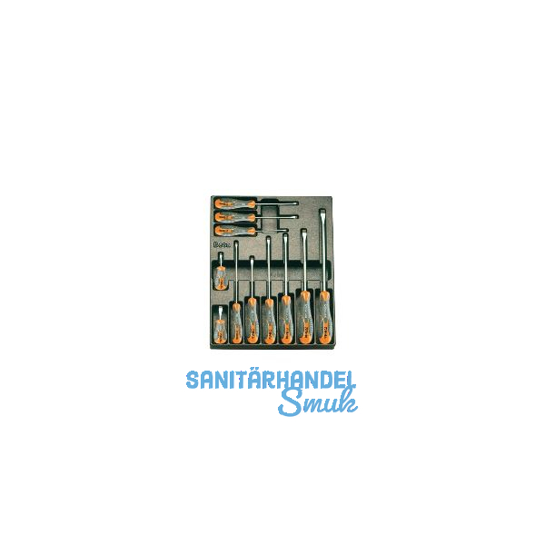 BETA Werkzeugsortiment Schraubendrehereinsatz T160 Schlitz 11-teilig
