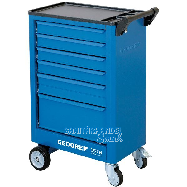 GEDORE Werkzeugwagen 1578 605 x 375 x 930 mm 6 Schubladen