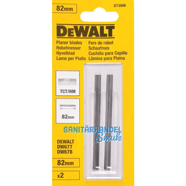 DEWALT HM-Wendehobelmesser 82mm (2 St�ck)