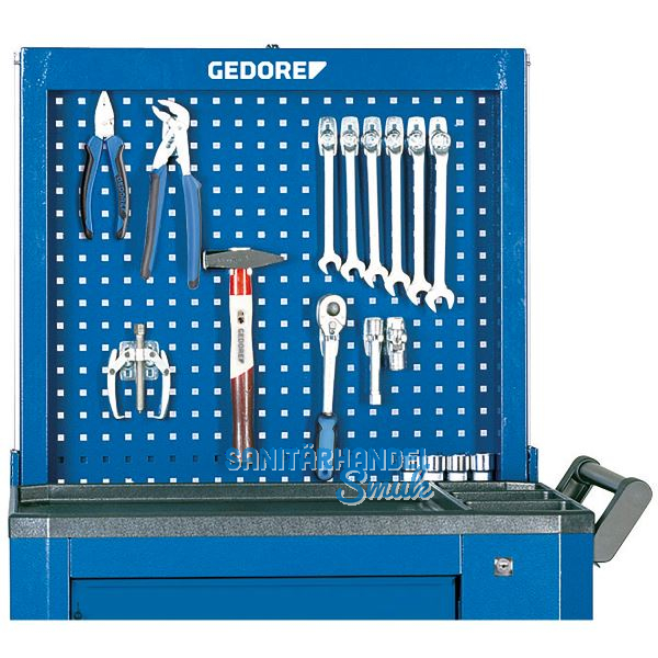 GEDORE Lochblechr�ckwand R 2004 L absenkbar 768 x 770 x 116 mm