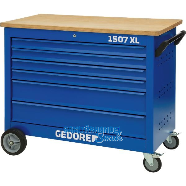GEDORE Rollwerkbank 1507 XL 04010 1200 x 985 x 635 mm 5 Schubladen