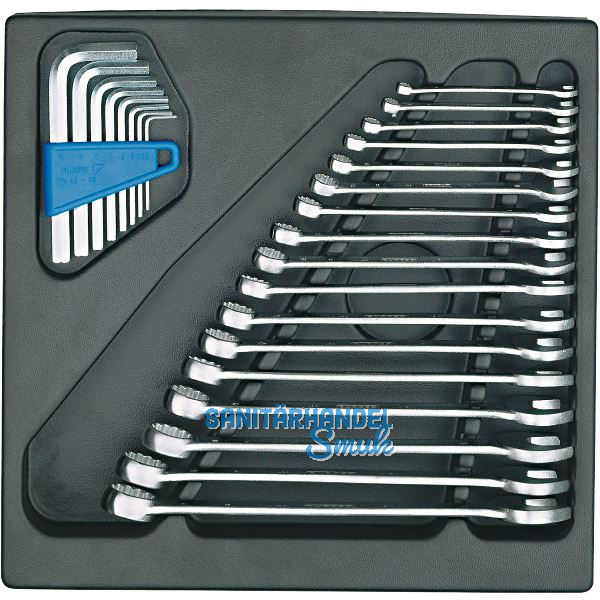 GEDORE Ring-Maulschl�ssel-Satz 1500 ES-7 in 2/3 ES-Modul 25-teilig