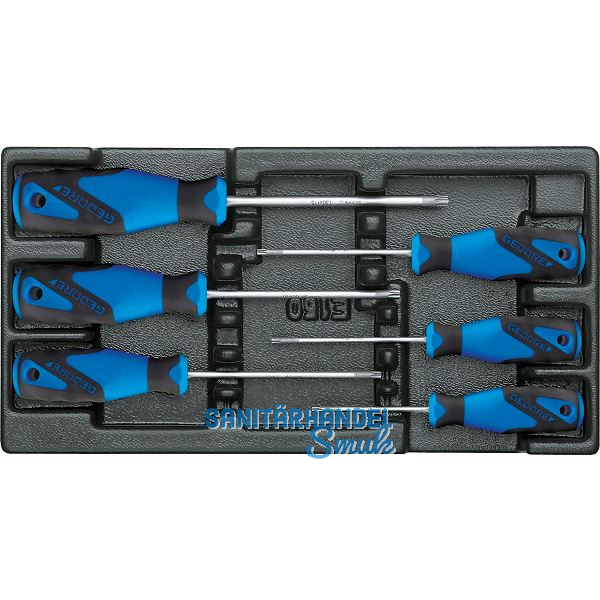 GEDORE Schraubendreher-Satz 1500 ES-2163 TX in 1/3 ES-Modul 6-teilig