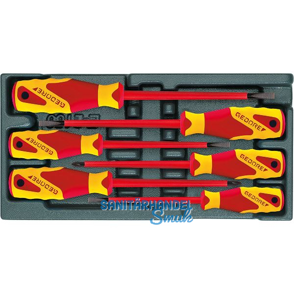 GEDORE VDE Schraubendreher-Satz 1500 ES-VDE 2170 PZ in 1/3 ES-Modul 6-teilig