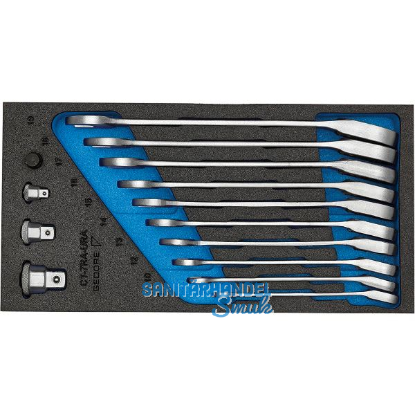 GEDORE Maulschl�ssel/Ringratsche-Satz 1500 CT1-7 URA in 1/3 CT-Modul 14-tlg
