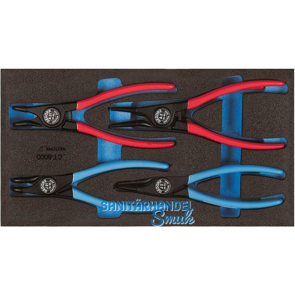 GEDORE Montage-Zangen-Satz 1500 CT1-8000 in 1/3 CT-Modul 6-teilig