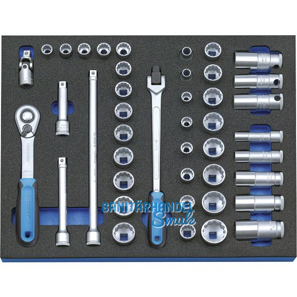 GEDORE Steckschl�ssel-Satz 3/8" 2005 CT2-D 30 in 2/4 CT-Modul 43-teilig