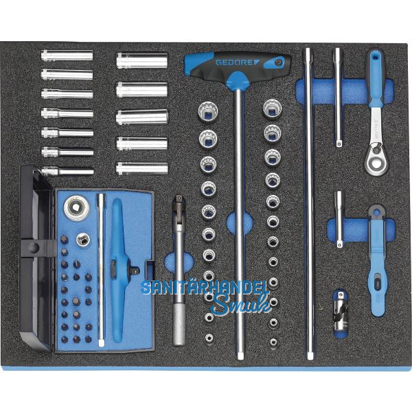 GEDORE Steckschl�ssel-Satz 1/4" 2005 CT2-D 20 in 2/4 CT-Modul 67-teilig
