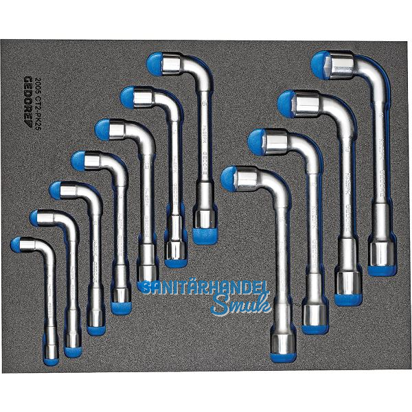 GEDORE Doppelsteckschl�ssel-Satz 2005 CT2-25PK in 2/4 CT-Modul 11-teilig
