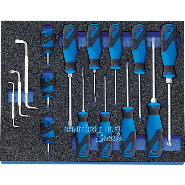 GEDORE Schraubendreher-Satz 2005 CT2-2160 in 2/4 CT-Modul 15-teilig