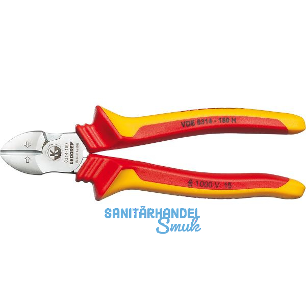 GEDORE Kraft-Seitenschneider VDE 8314-180H H�llenisolierter Griff L�nge 185 mm