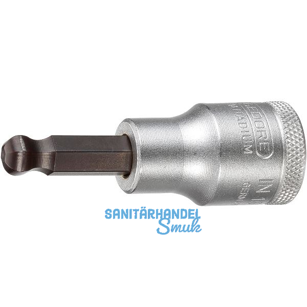 GEDORE Schraubendreher-Einsatz Kugelkopf IN19K 1/2"vierkant 6 mm sechskant