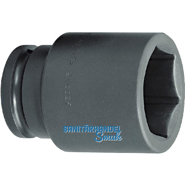 GEDORE Kraftsteckschl�ssel K37L lang 1.1/2"vierkant 80 mm sechskant