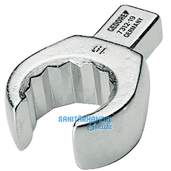 GEDORE Einsteckringschl�ssel offen 7312-18 Aufnahme 9 x 12 vierkant 18 mm