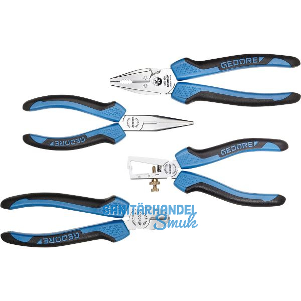 GEDORE Zangenset S 8200 JC 2-K-Griffe 4-teilig