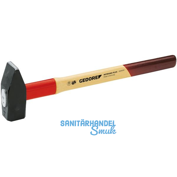 GEDORE Sicherheits Vorschlaghammer 609H Rotband Plus 5000 g Hickory Stiel 800 mm