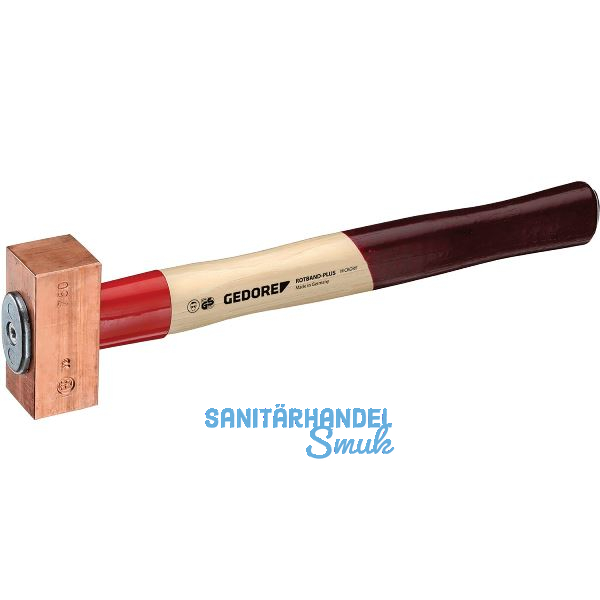GEDORE Kupferhammer 622 H Rotband Plus 1000 g Hickory Stiel