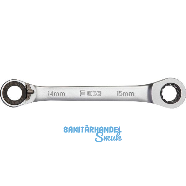 WGB Doppel-Ringratschenschl�ssel gekr�pft SW 10 x 11 mm