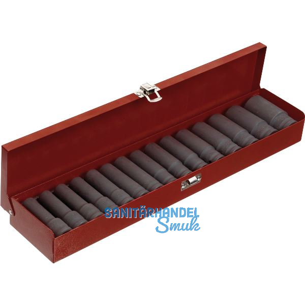 WGB Kraftsteckschl�ssel-Satz 3316 MK DIN 3129 1/2" vierkant 19-teilig