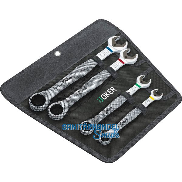 WERA Maulschl�ssel-Satz JOKER mit Ringratsche 4-teilig