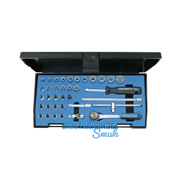 GEDORE Steckschl�ssel-Satz 1/4" 20 ITU-3 mit Umschalknarre 36-teilig