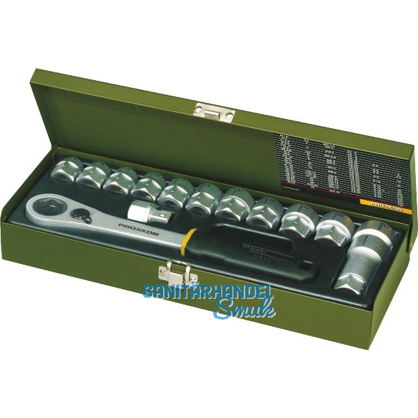 PROXXON Steckschl�ssel-Satz 1/2"vierkant Eins�tze 13-27 mm 14-teilig