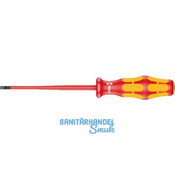 WERA VDE-Schraubendreher Kraftform Plus Serie 160 iS 0,6 x 3,5 x 100 mm Schlitz