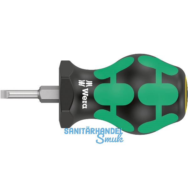 WERA Vergaser Schraubendreher Stubby 335 0.6 x 3.5 x 24.5 mm Schlitz