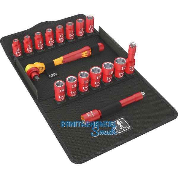 WERA Steckschl�ssel-Satz Zyklop 8100 SB VDE 1 3/8" 16-teilig