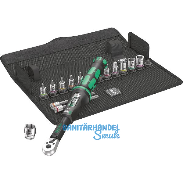 WERA Fahrrad-Set Torque 1 16-teilig 1/4"vierkant Messbereich 2,5-25 Nm