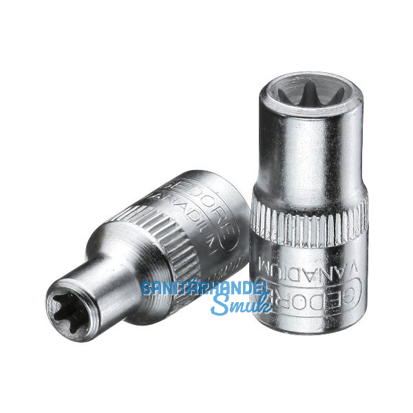GEDORE Steckschl�ssel-Einsatz TX20 DIN3120 1/4"vierkant Au�entorx� TX E10