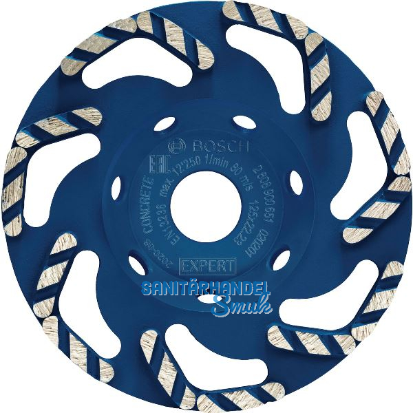 BOSCH Diamant Trockenschleifteller Expert � 125 mm f�r Beton