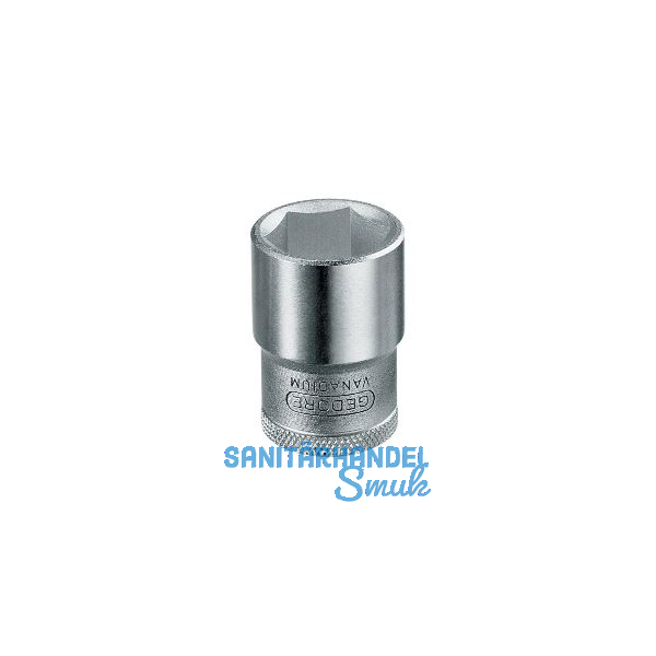 GEDORE Steckschl�ssel-Einsatz 19 DIN3124 1/2"vierkant 34.0 mm sechskant