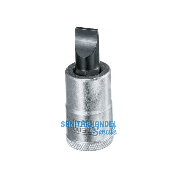 GEDORE Schraubendreher-Einsatz IS19 DIN3120 1/2"vierkant 10.0 mm Schlitz