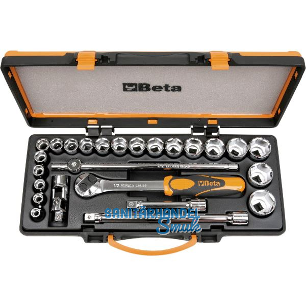 BETA Steckschl�ssel-Satz 920A/C20X 1/2"vierkant mit Umschaltknarre 25-teilig
