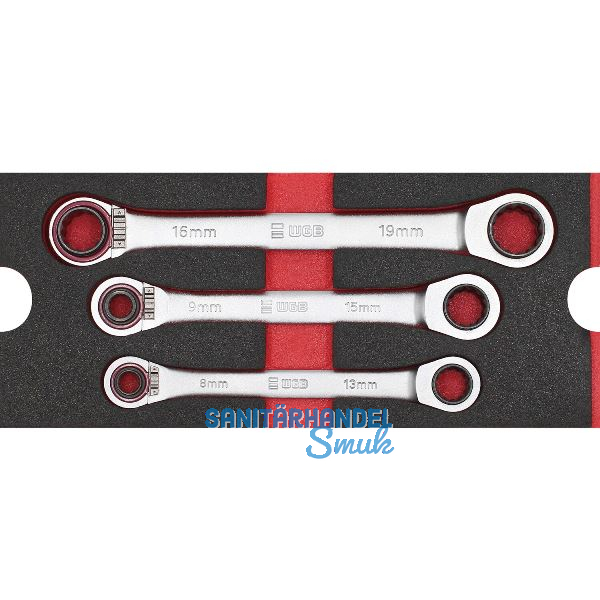 WGB Moflex Modul S Doppelring-Ratschenschl�ssel 6400 3-teilig