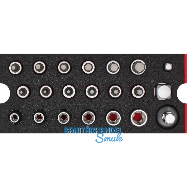 WGB Moflex Modul S Steckschl�sseleins�tze + Adapter 6220 21-teilig