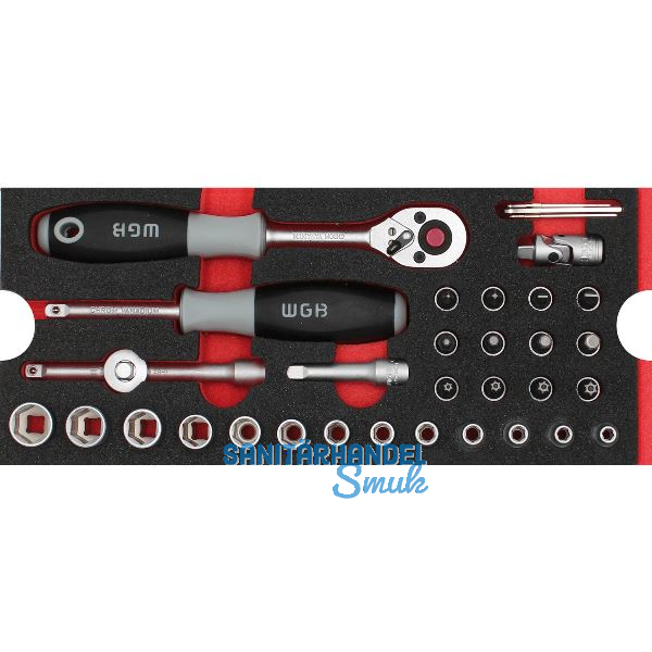 WGB Moflex Modul S Steckschl�ssel-Garnitur 6050 36-teilig