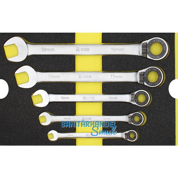 WGB Moflex Modul M Ringmaulschl�ssel mit Stopring 6180 5-teilig
