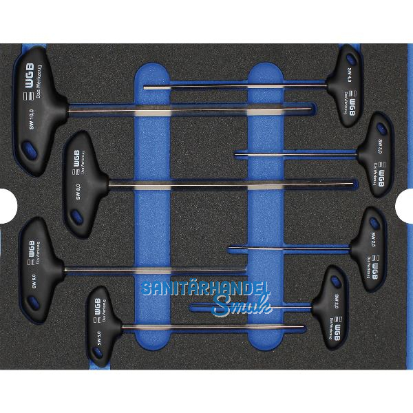 WGB Moflex Modul L Sechskant-Stiftschl�ssel mit Quergriff 6390 8-teilig
