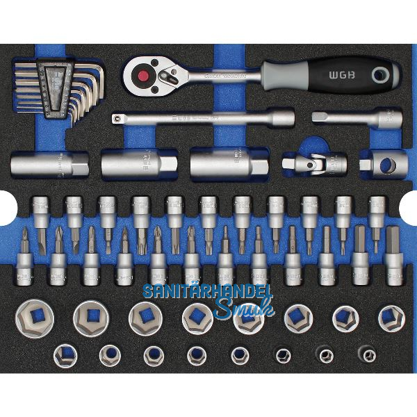 WGB Moflex Modul L Steckschl�ssel-Garnitur 6430 55-teilig