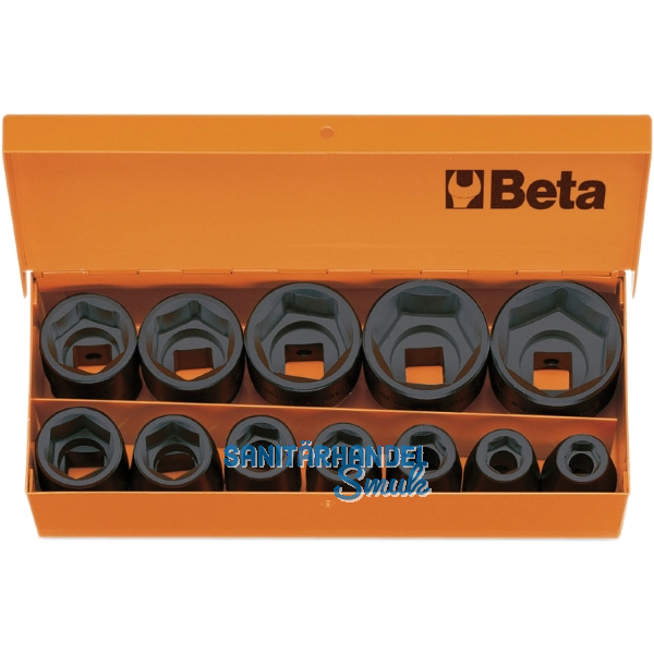 BETA Kraftsteckschl�ssel-Satz 1/2"vierkant DIN3129 10-32 mm 12-teilig